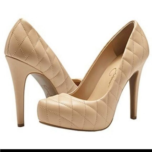 Jessica Simpson Quilted Platform Heels - Picture 1 of 3